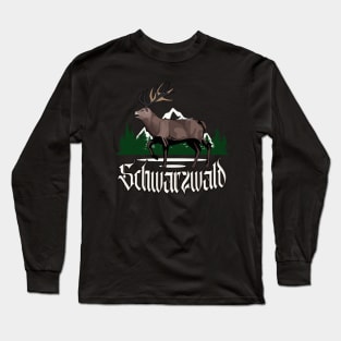 Schwarzwald Hirsch coole Schwarzwälder Long Sleeve T-Shirt